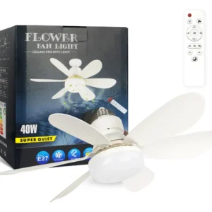 LAMPARA VENTILADOR DE TECHO SILENCIOSO CON LUZ LED